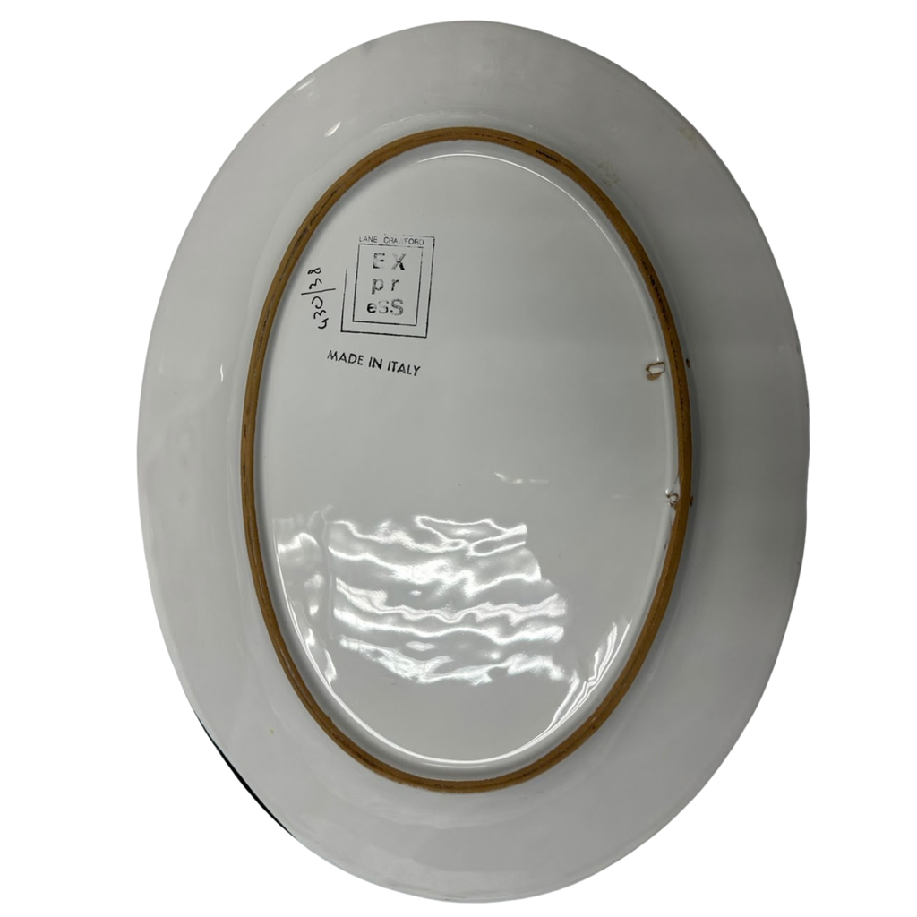 Lane Crawford Dinner Plates Oval Shape 2 Pc