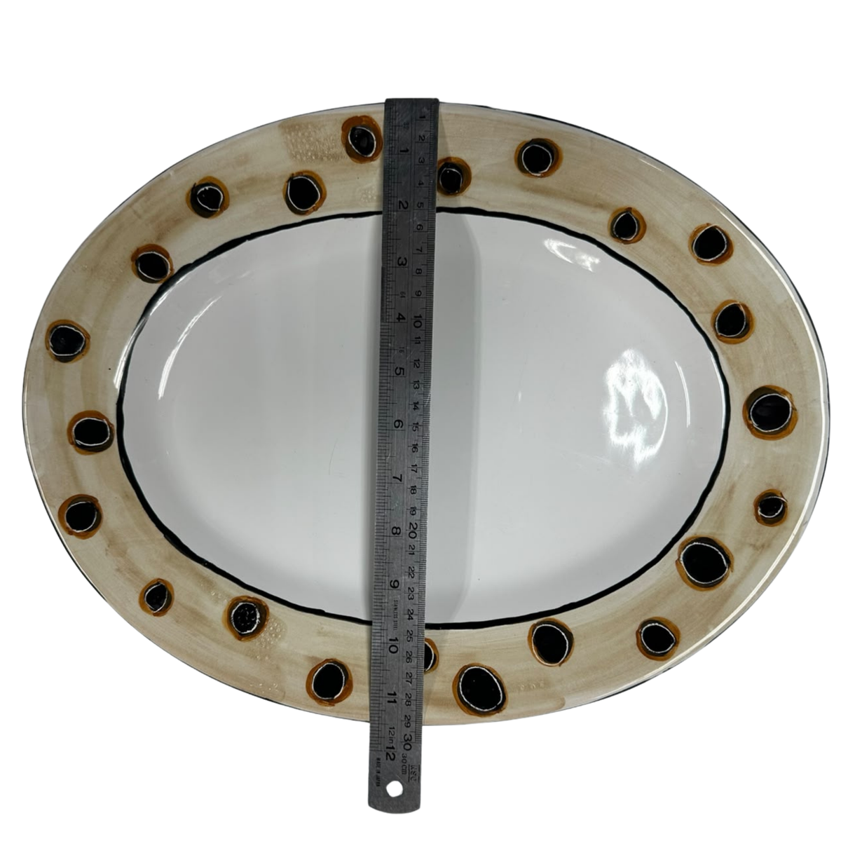 Lane Crawford Dinner Plates Oval Shape 2 Pc