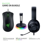 Razer Game On Bundle  Deathadder Essential, Kraken X Lite, Mouse Bungee V3 Chroma