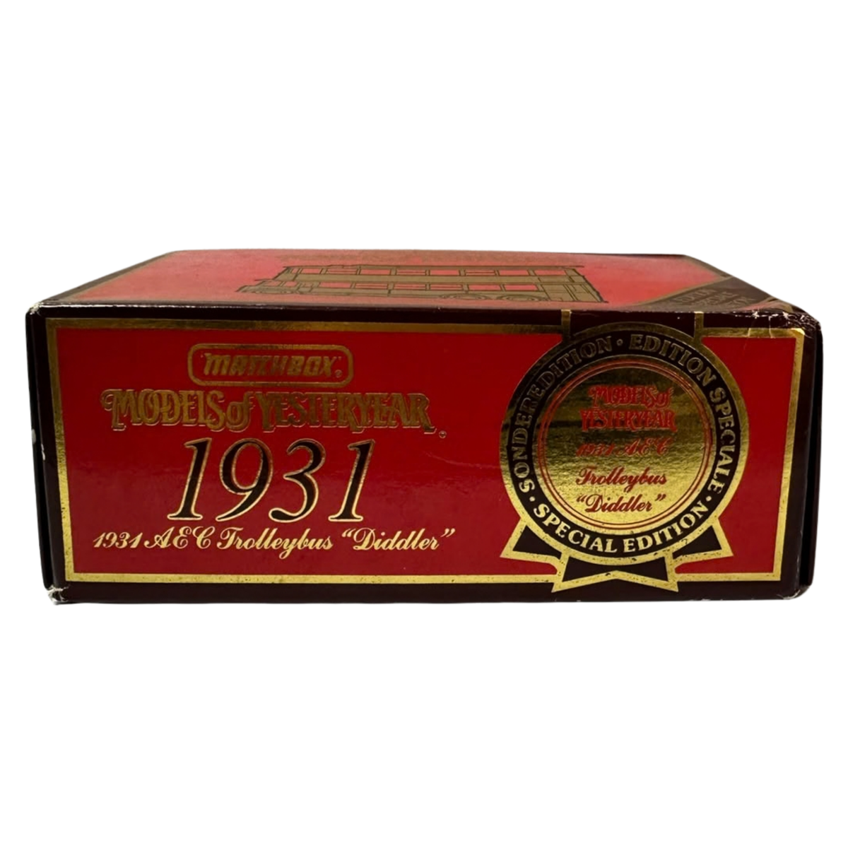 vintage Matchbox Models of Yesteryear Y10 1931 AEC Trolleybus