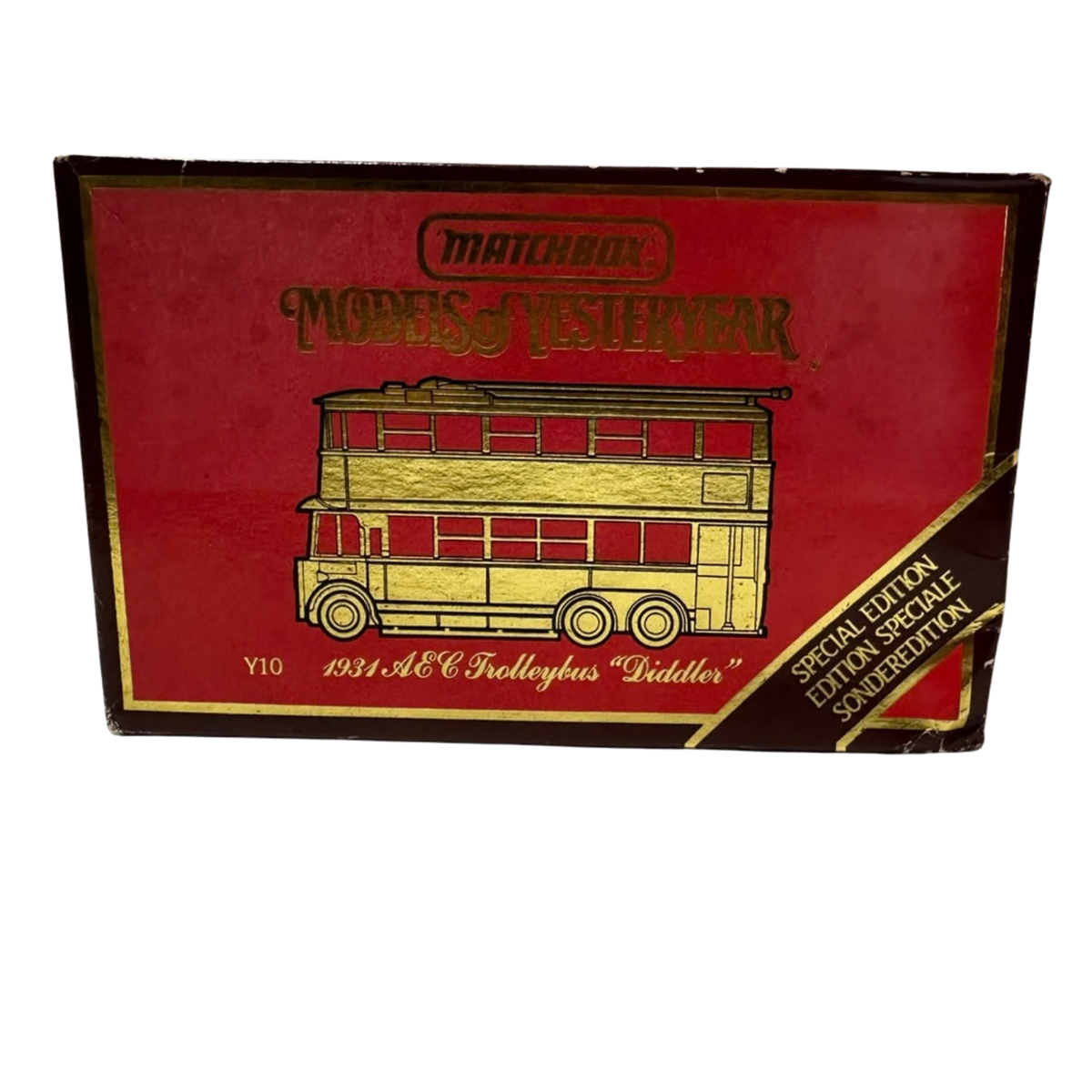 vintage Matchbox Models of Yesteryear Y10 1931 AEC Trolleybus