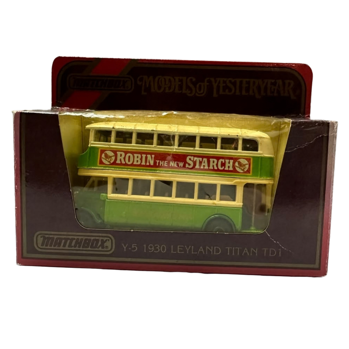 Matchbox Models of Yesteryear Y-5 1930 Leyland Titan TD1 double decker bus Main image