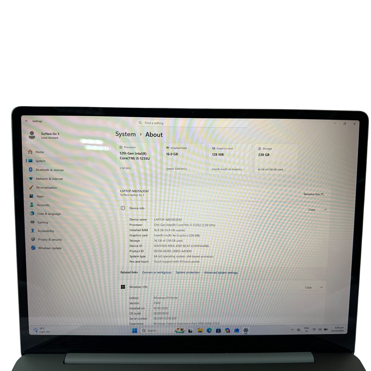 MICROSOFT Surface Laptop Go 3