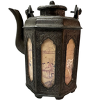 Authentic Point-Copper Pewter Octagonal Warm Wine Pot