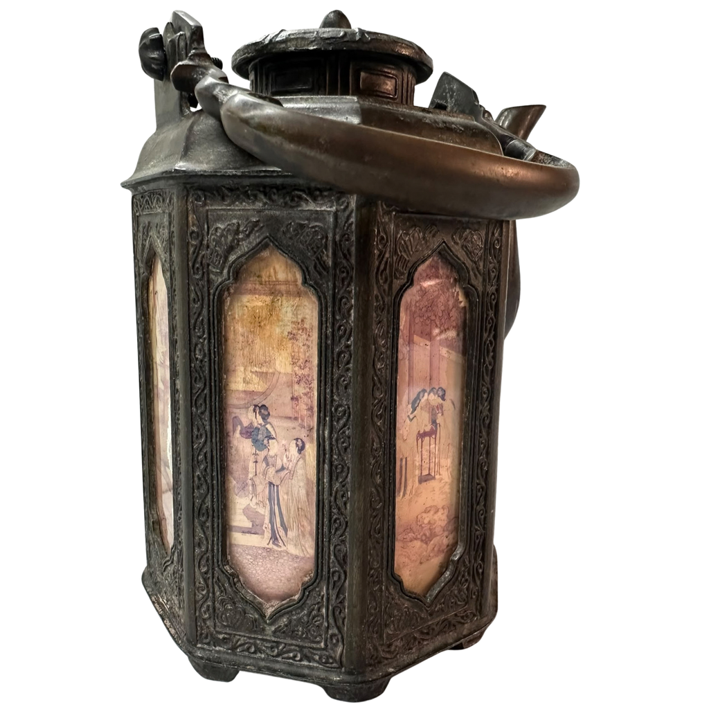 Authentic Point-Copper Pewter Octagonal Warm Wine Pot