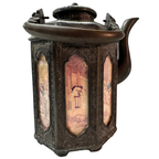 Authentic Point-Copper Pewter Octagonal Warm Wine Pot