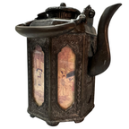 Authentic Point-Copper Pewter Octagonal Warm Wine Pot
