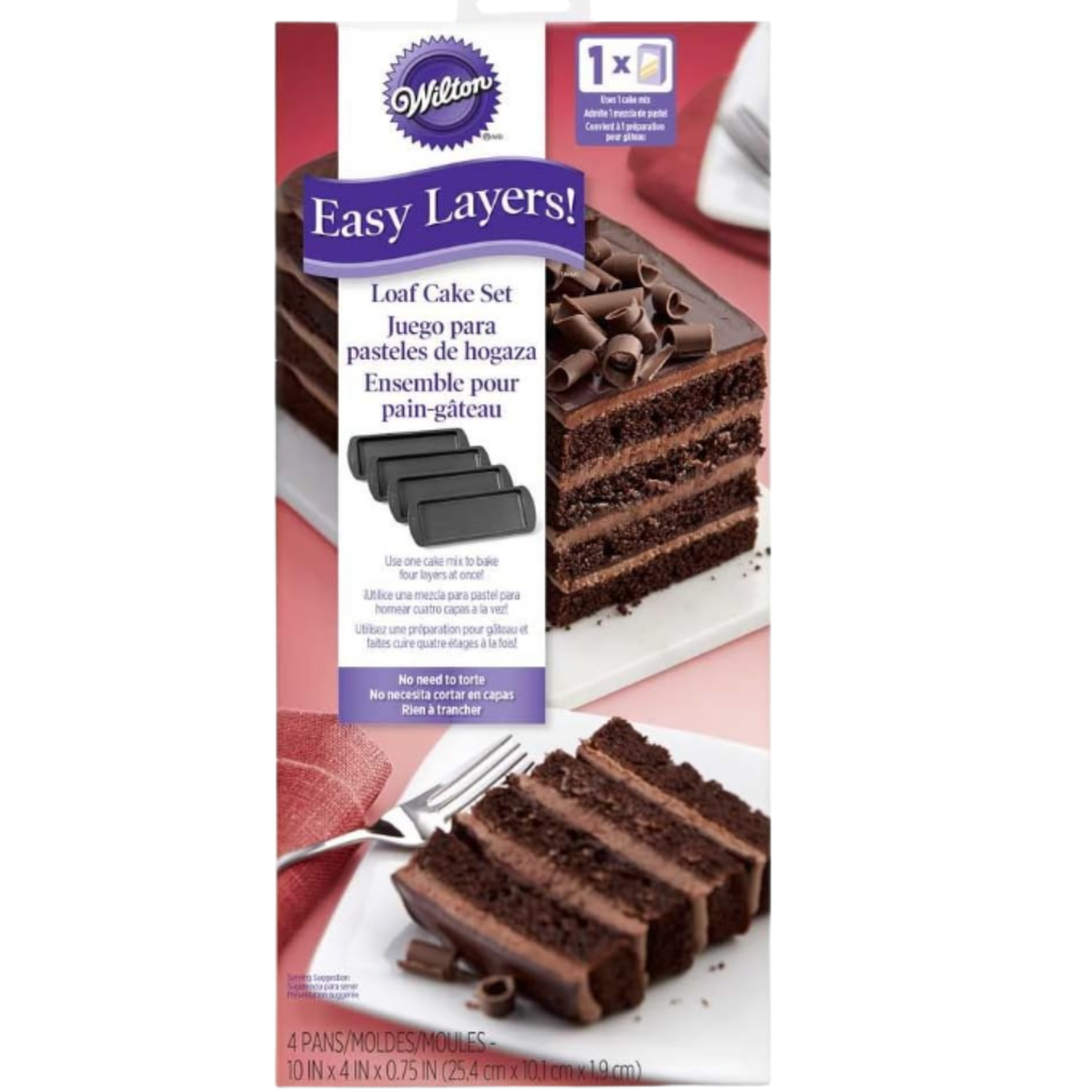 Wilton Easy Layers Cake Loaf Pan 4 Pc