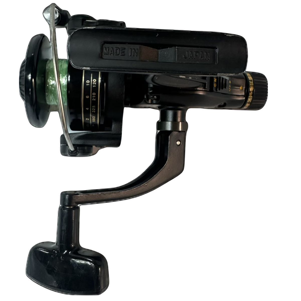 Olympic Spin Liner 2000RD is a vintage rear-drag spinning reel