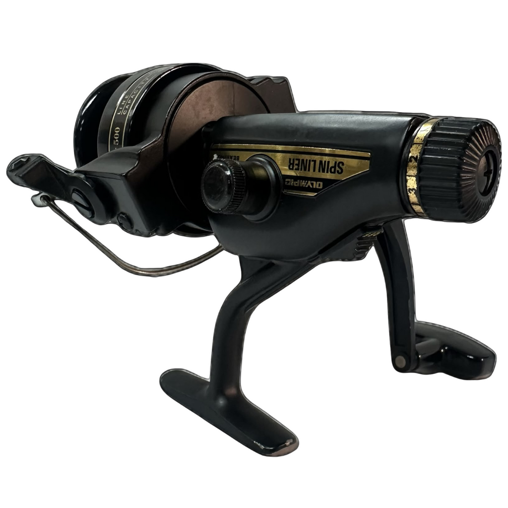 Olympic Spin Liner 2000RD is a vintage rear-drag spinning reel
