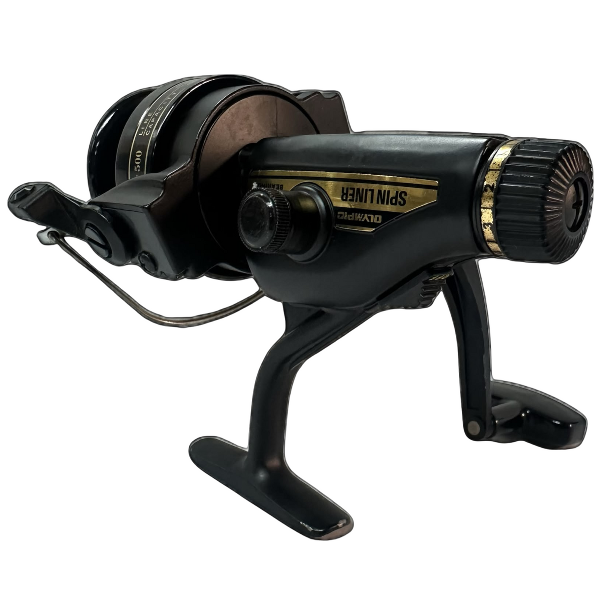Olympic Spin Liner 2000RD is a vintage rear-drag spinning reel