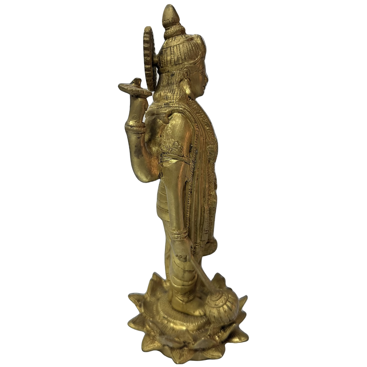 Sculpture Depicts Lord Vishnu