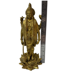 Sculpture Depicts Lord Vishnu