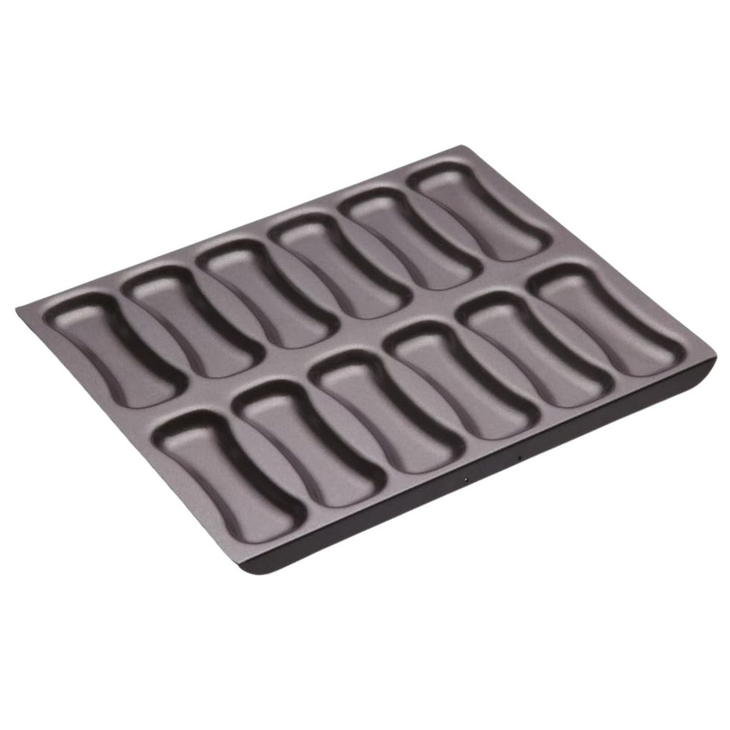 Masterclass Non-stick Twelve Hole Éclair Baking Pan 31x25.5x2.5cm, Display Boxed