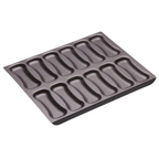 Masterclass Non-stick Twelve Hole Éclair Baking Pan 31x25.5x2.5cm, Display Boxed