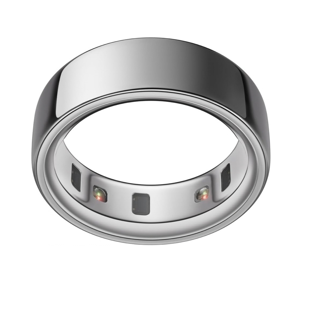 Oura Ring 4 - Silver - Size 9 - Smart Ring - First Size with Oura Size Kit - Wearable Sleep Tracking - Heart Rate - Fitness Tracker -