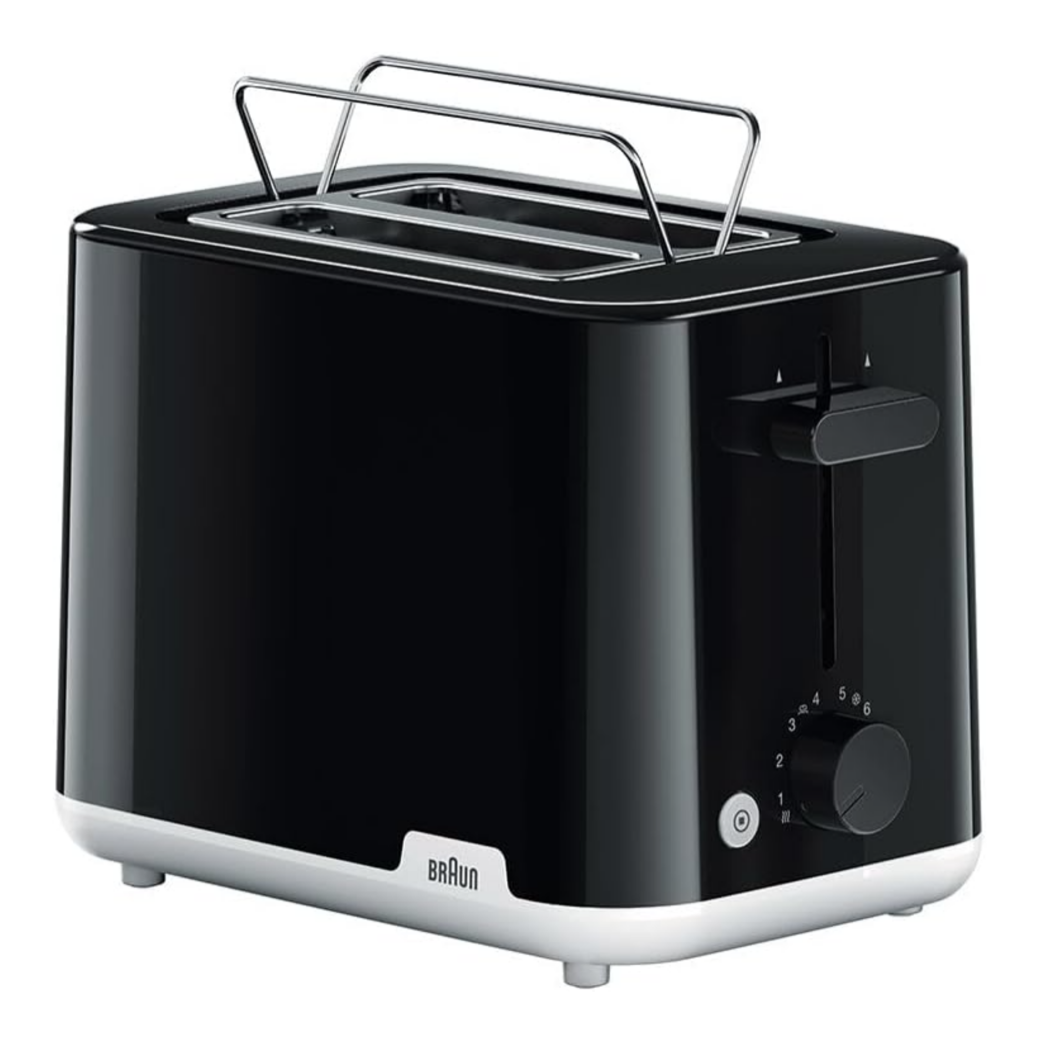 Braun Breakfast1 HT1010BK 2-Slice Toaster with warming rack, Black