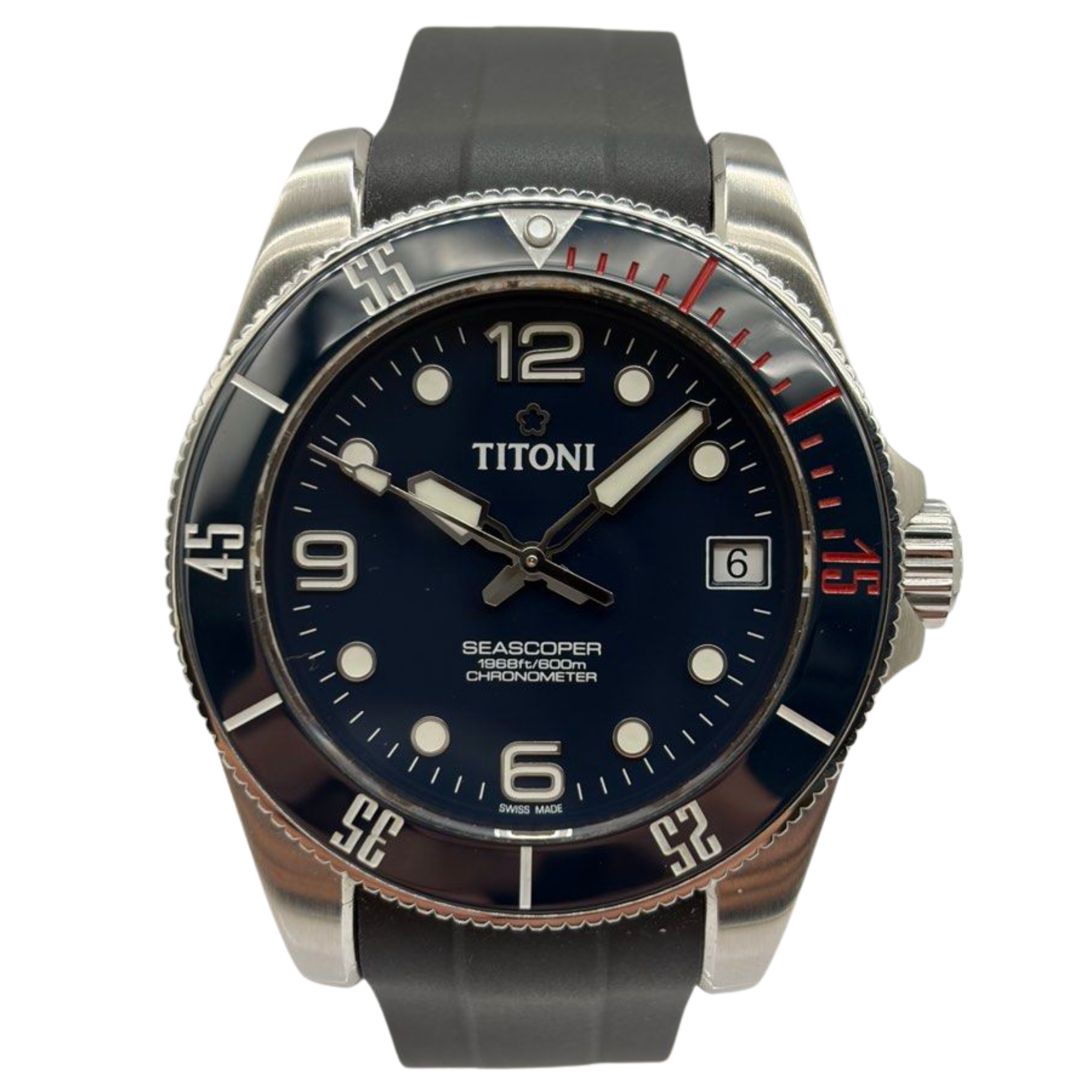 Titoni Seascoper 42mm Automatic Blue Dial Watch T-883600S-BE Main image