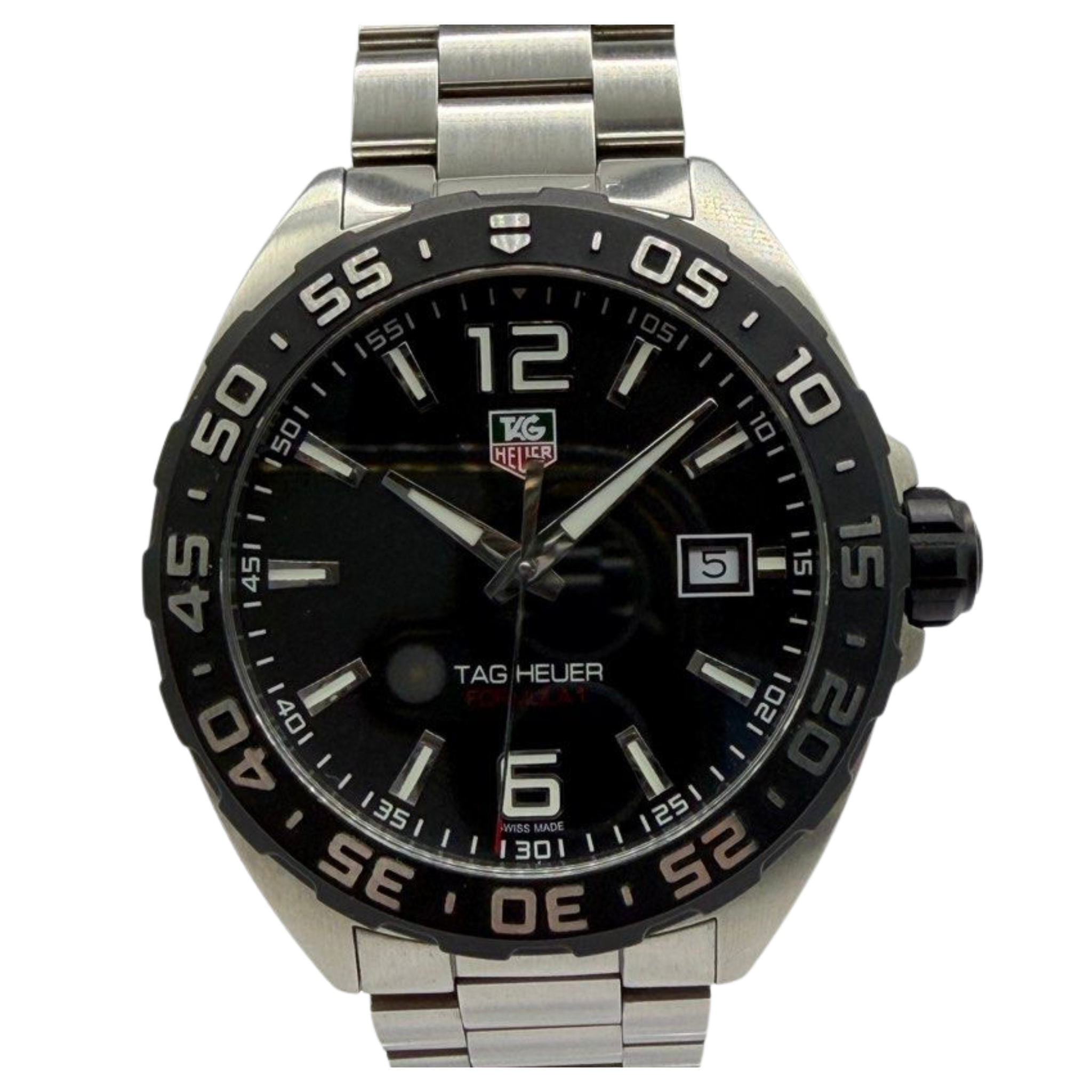 Tag Heuer Formula 1 41mm Quartz Black Dial Steel Watch WAZ1110 Main image