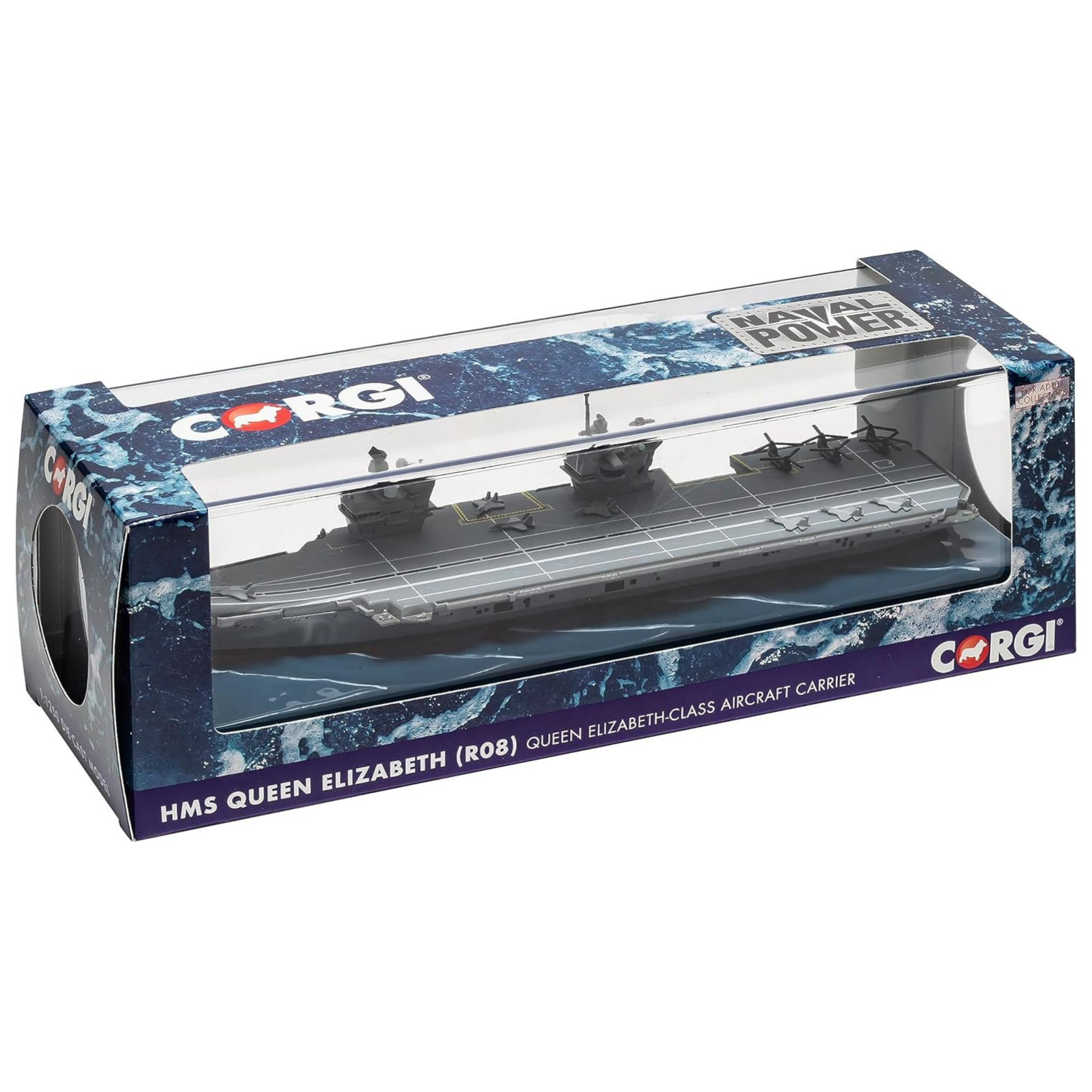 Corgi Diecast HMS Queen Elizabeth (R08) Queen Elizabeth Class Aircraft Carrier 1:1250