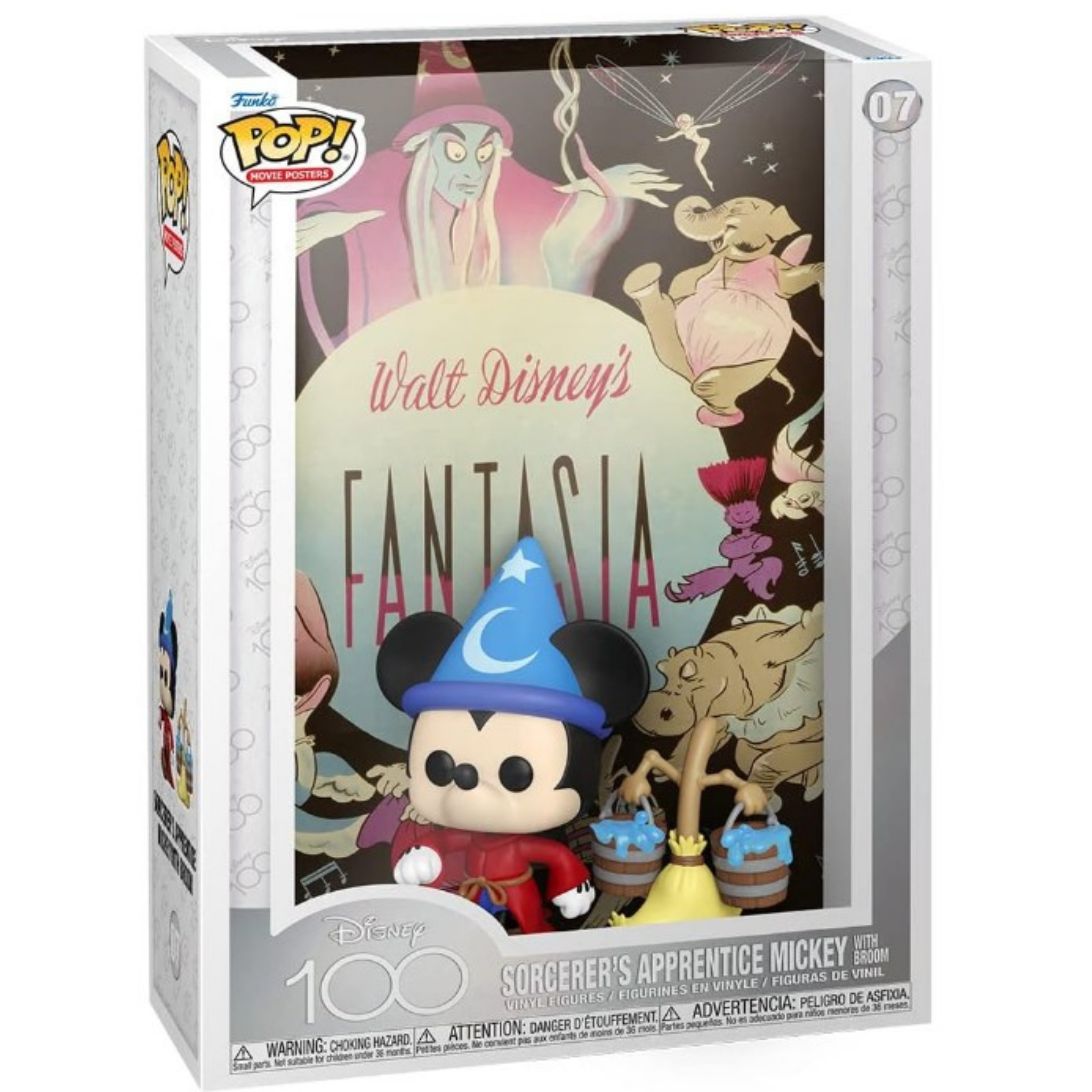 Funko Pop Movie Poster: Disney100  Fantasia, Sorcerer's Apprentice Mickey with Broom