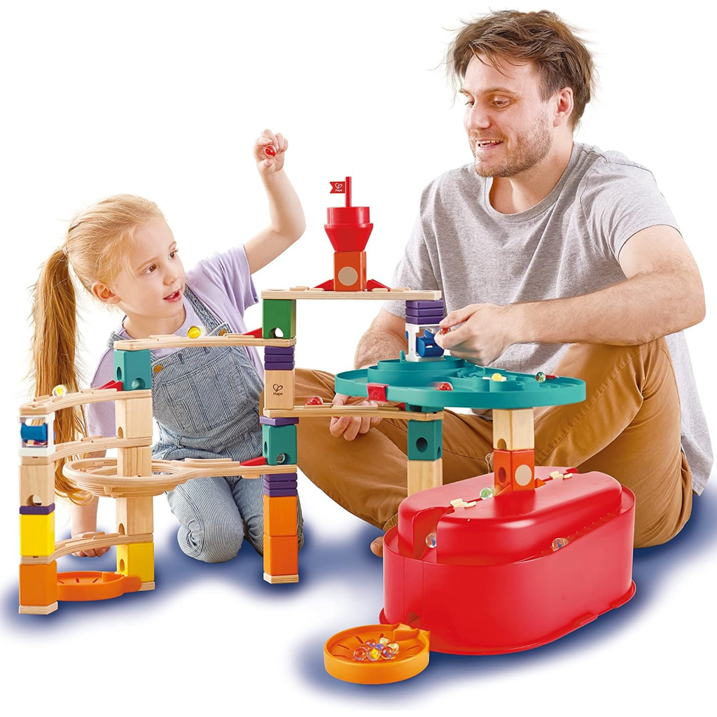 HAPE E6027 Quadrilla Stack Track Bucket Set