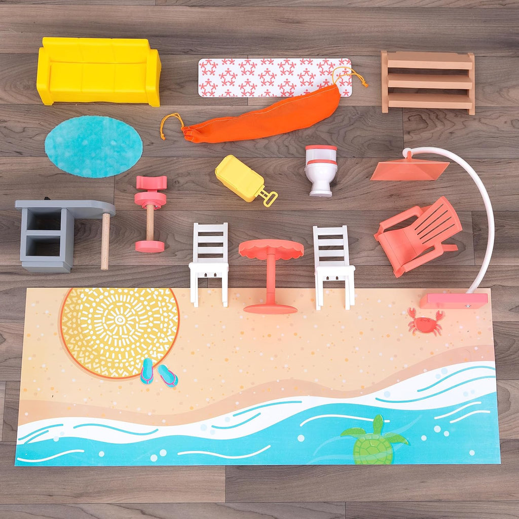 KidKraft Ferris Wheel Fun Beach House Dollhous