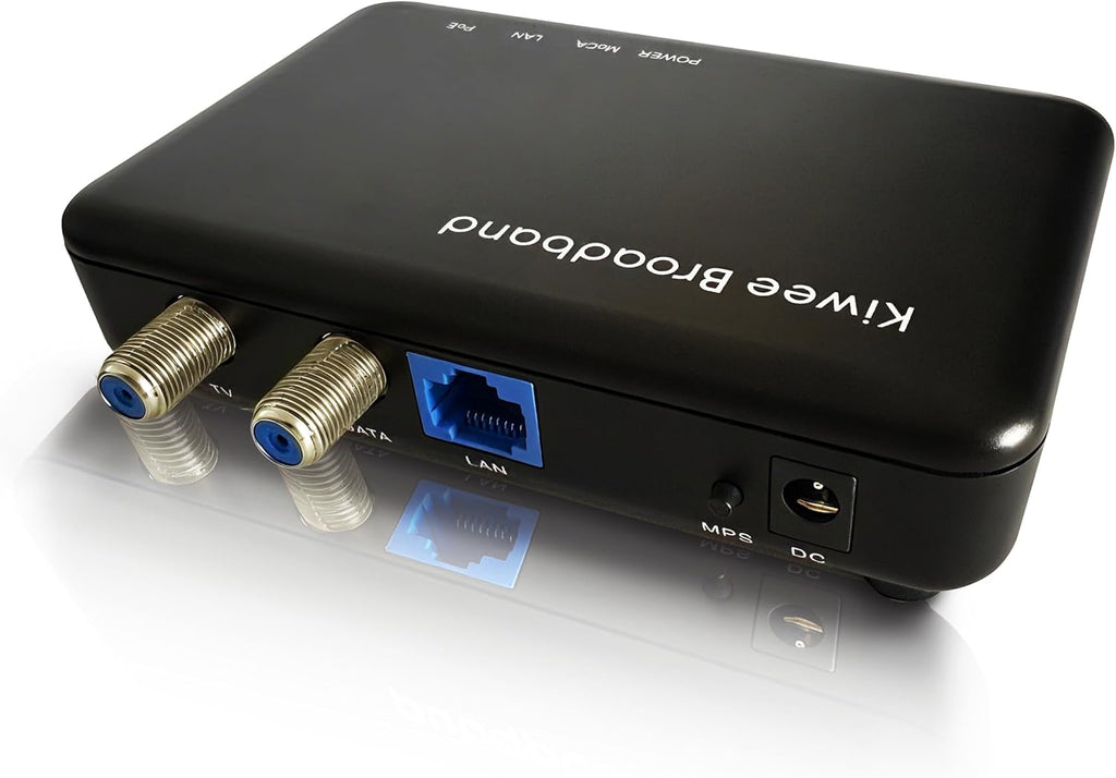 Kiwee Broadband MoCA 2.5 Adapter with Dual 2.5GbE