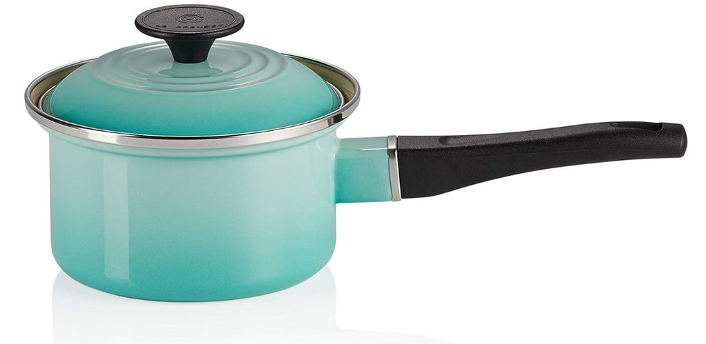 Le Creuset Enameled Pot EOS Saucepan, 5.5 inches 14 cm Cool Mint