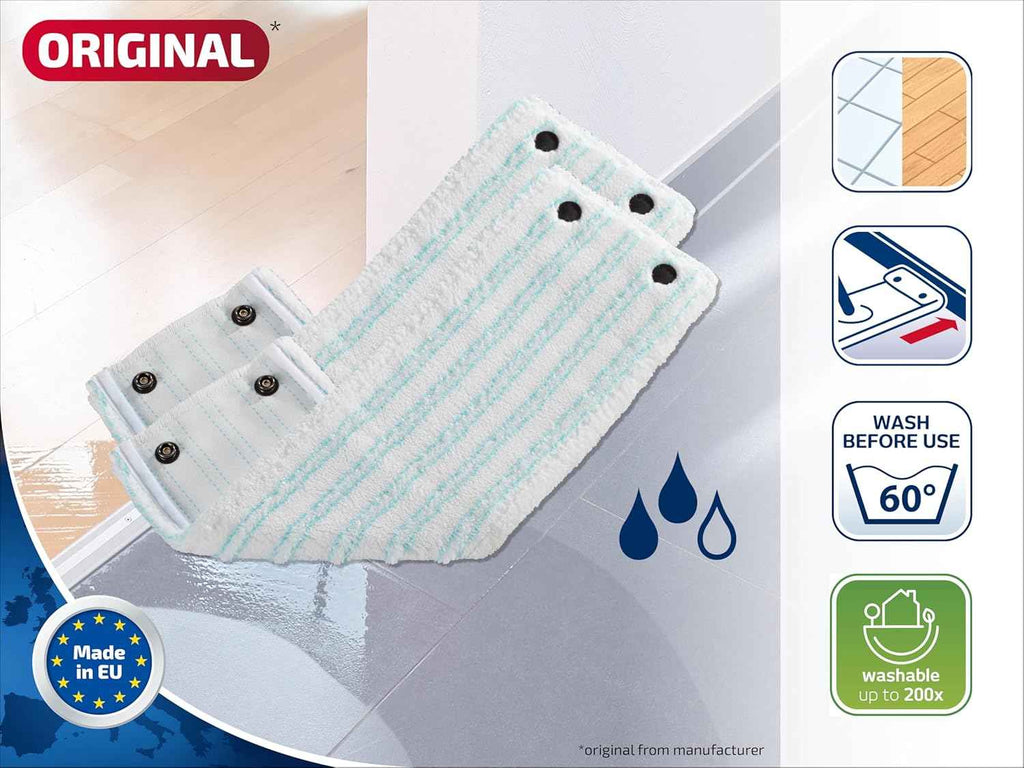 Leifheit Replacement Wiper Covers Clean for Twist M Micro Duo Mop