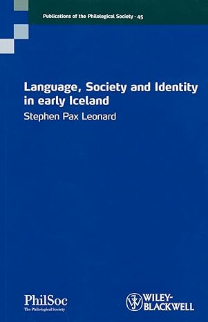 Language, Society And Identity In Early Iceland: 45 Main image