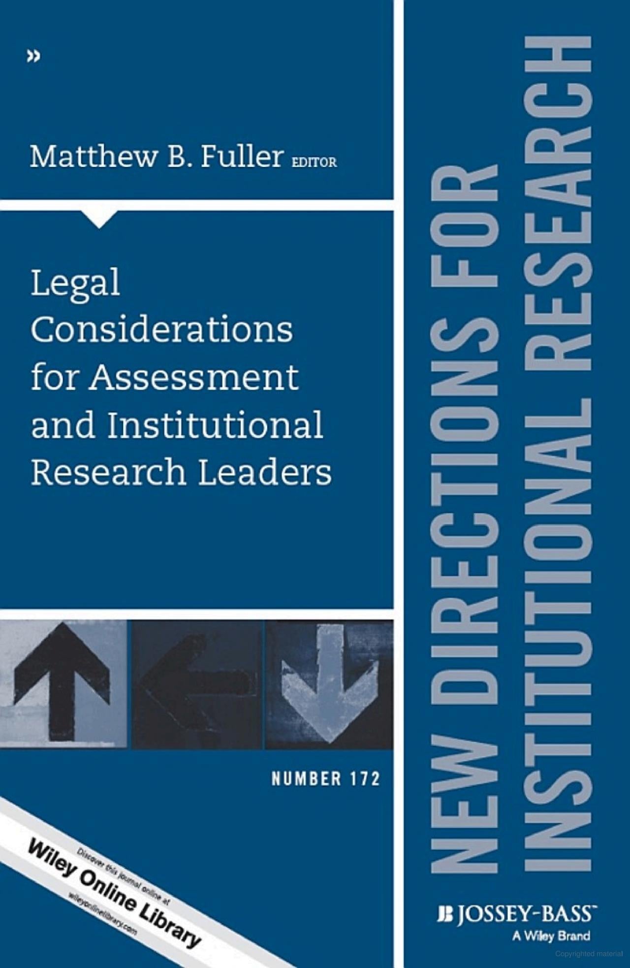Legal Considerations for Assessment and Institutional Research Leaders Main image