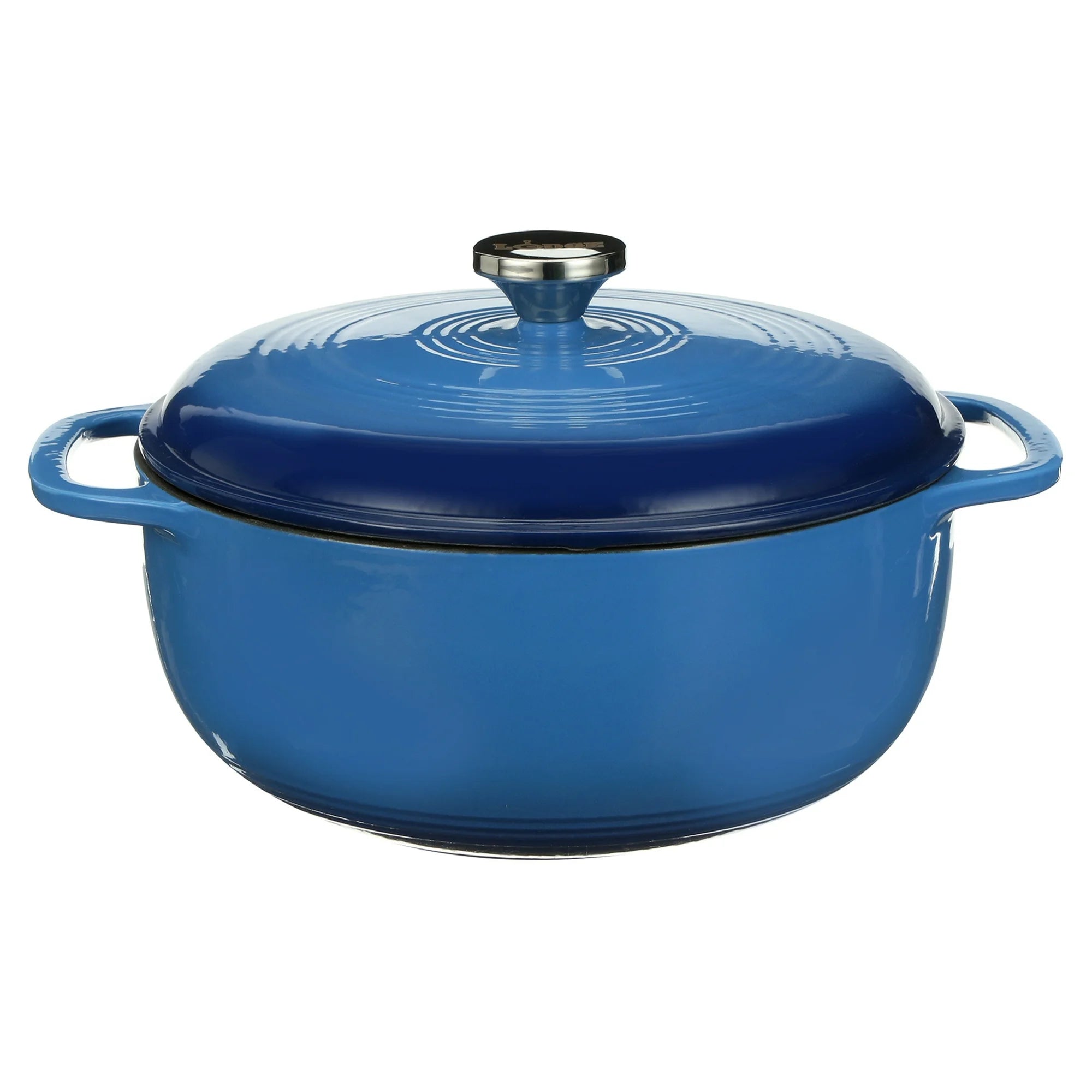 Lodge EC6D33 Enameled Cast Iron Dutch Oven 6 Quart Blue Main image