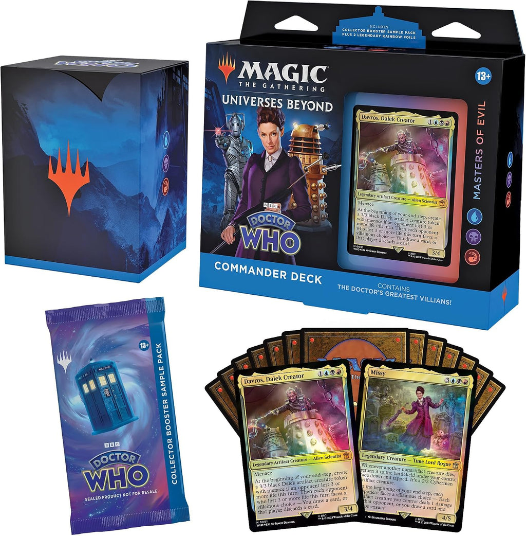 Magic The Gathering -Doctor who Commander Deck display (4 decks)