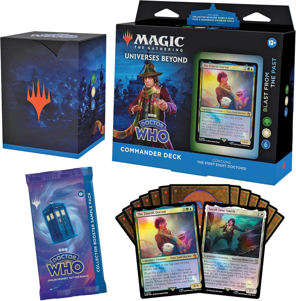 Magic The Gathering -Doctor who Commander Deck display (4 decks)