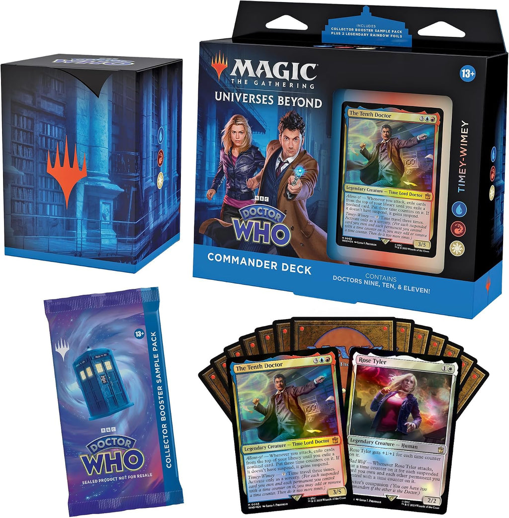 Magic The Gathering -Doctor who Commander Deck display (4 decks)