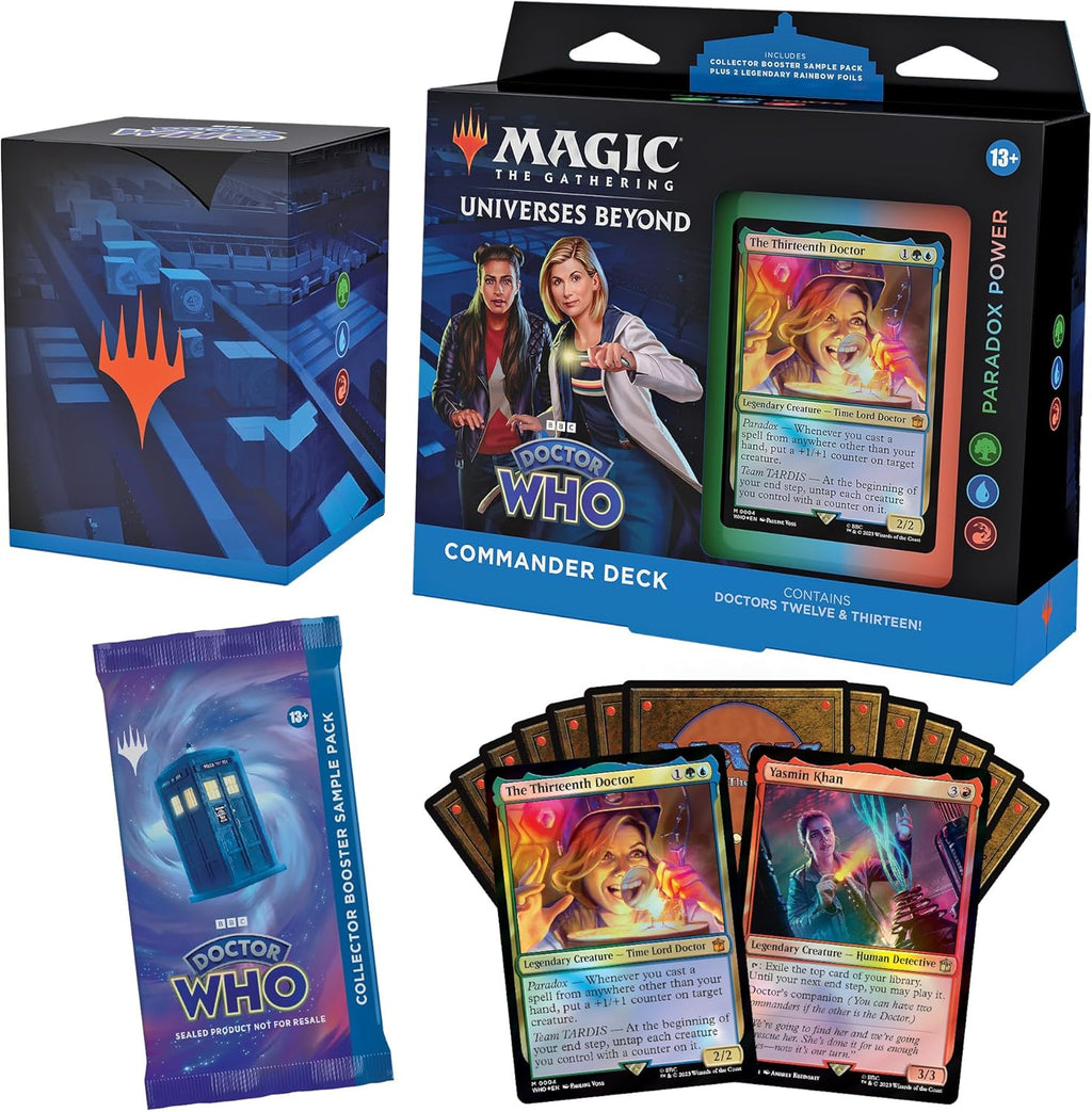 Magic The Gathering -Doctor who Commander Deck display (4 decks)