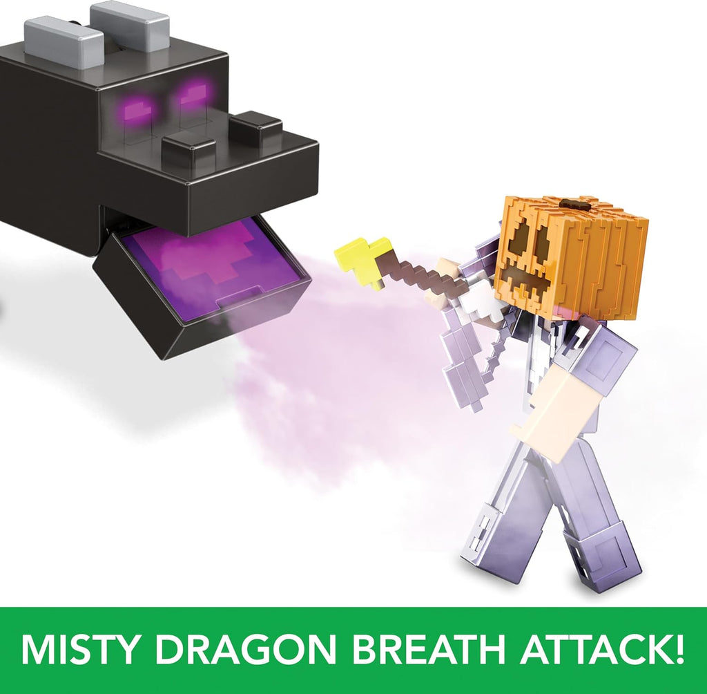 Mattel Minecraft Ender Dragon Action Figures Set with Lights