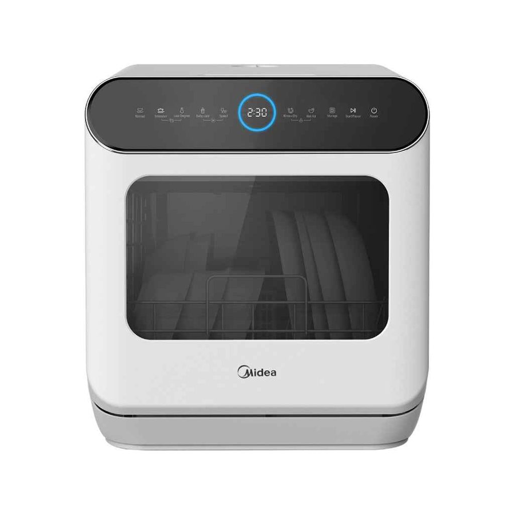 Midea MDWS-2703 White Health Washing Mini Plus Dishwasher, 6L