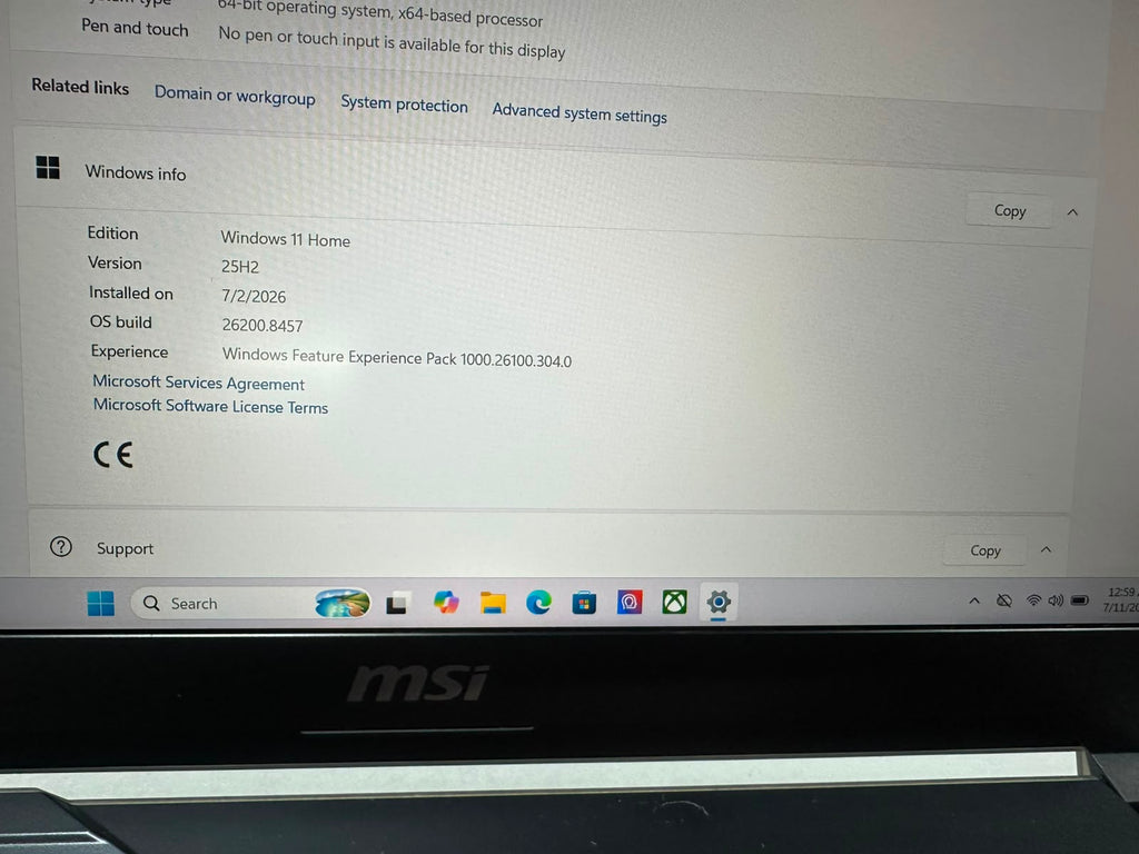 Msi Cyborg 15 A12vf Syst i7-12650h