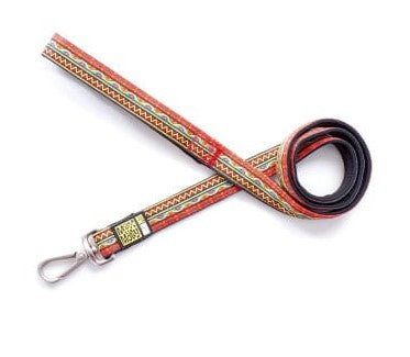Max&Molly Short Leash – Ethnic Vibes Orange Medium Main image
