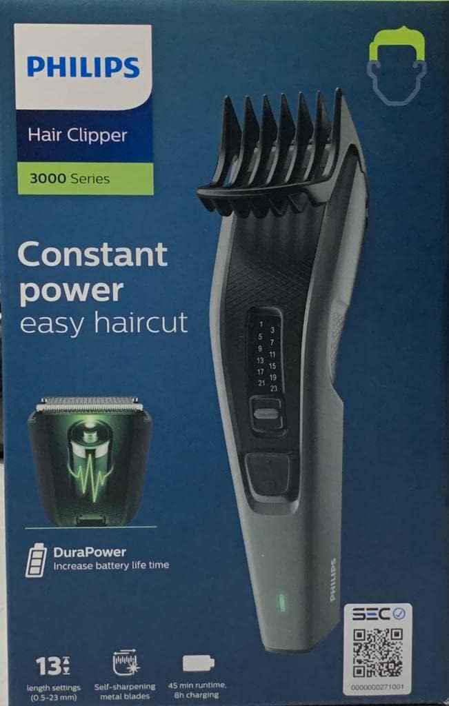 Philips Hair Clipper Series 3000 HC3525/15 with Constant Performance, Simple Haircut