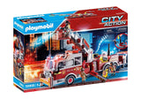 Playmobil City Action Rescue Vehicles: Fire Engine With Tower Ladder 70935