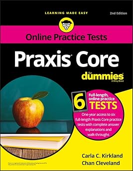 Praxis Core For Dummies with Online Practice Tests (For Dummies (Career/Education)) Main image