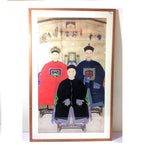 Picture Frame Chinese Qing Dynasty Ancestral Family [H-178CM,L-120CM]