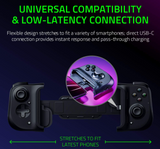 Razer Kishi Mobile Game Controller, Gamepad Designed for Android USB-C: Xbox Game Pass Ultimate, xCloud, Stadia, GeForce NOW, Passthrough Charging - Mobile Controller Grip Samsung and more