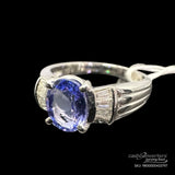 Tanzanite Pt900 Lady's Ring