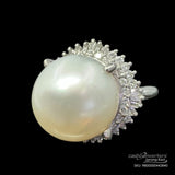 South Sea Pearl Pt900 Ring