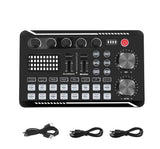 Sound Card Microphone Sound Audio Interface Mixer Sound Card Mixing Console Amplifier for Phone PC