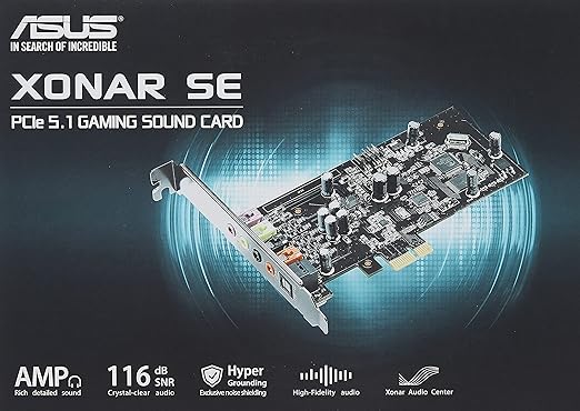 ASUS 5.1ch High-Resolution Gaming Sound Card Xonar SE (Windows 10 Compatible) Main image